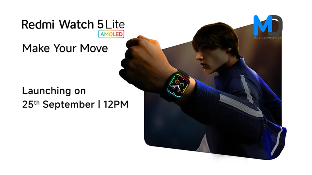 Redmi Watch 5 Lite is launching on September 25